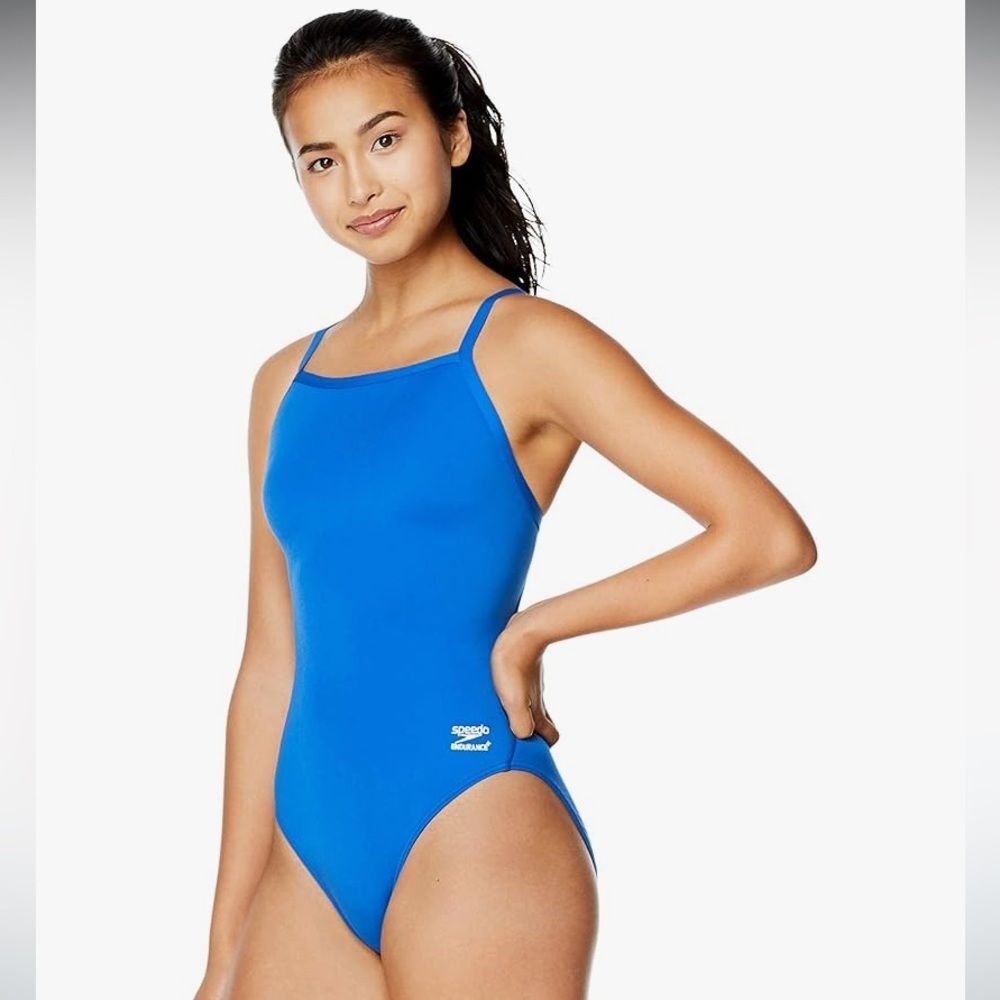 Speedo Swimsuit One Piece Endurance+ Flyback Solid Adult Team Colors size 14/40